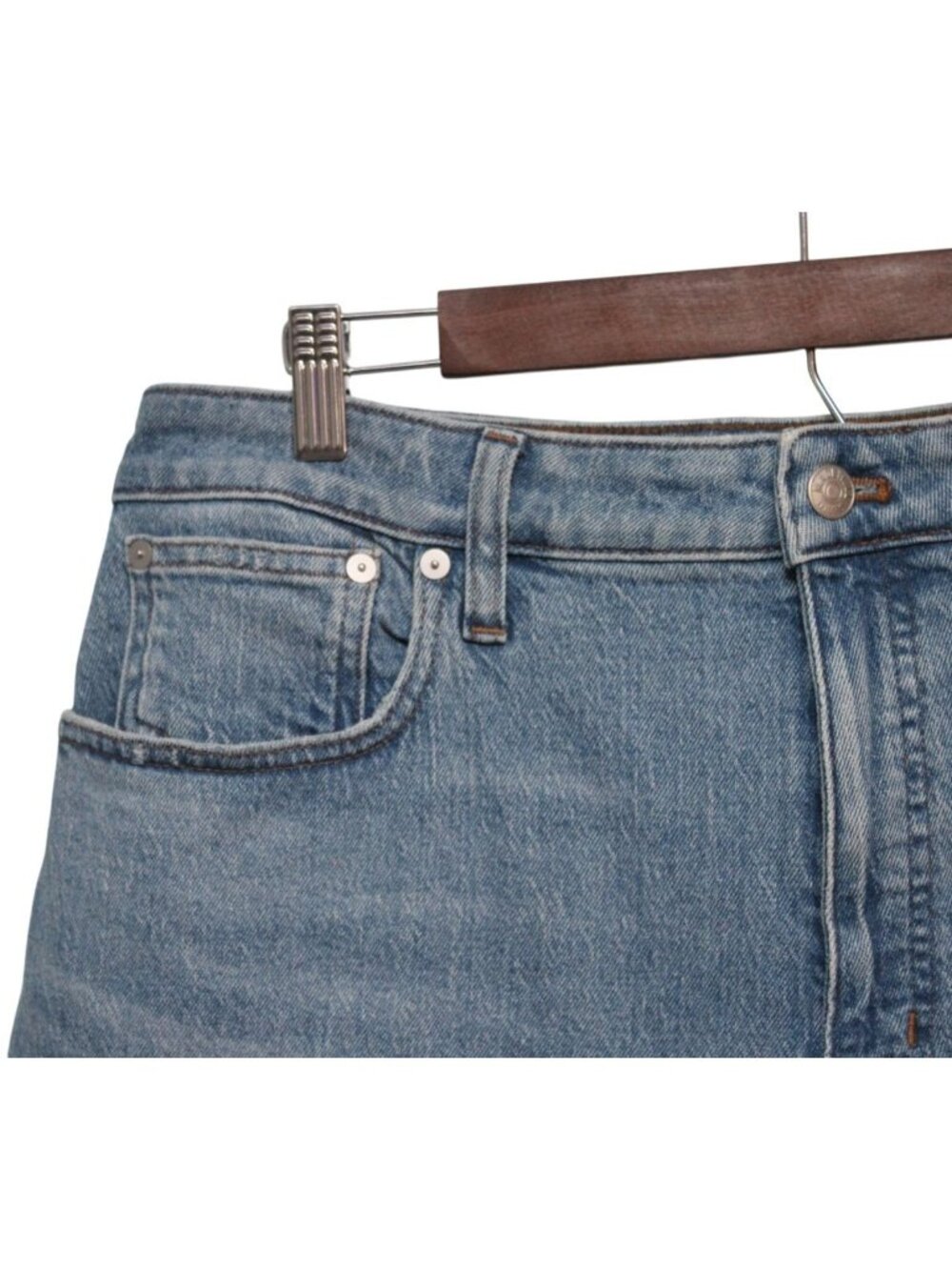 Madewell Jeans Size 32 Curvy 90s Straight High Rise Preppy Classic Retro Boho - Picture 5 of 12